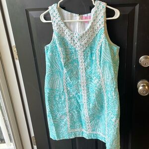 BACK UP FOR SALE- Lilly Pulitzer size 14 shift- shorely blue